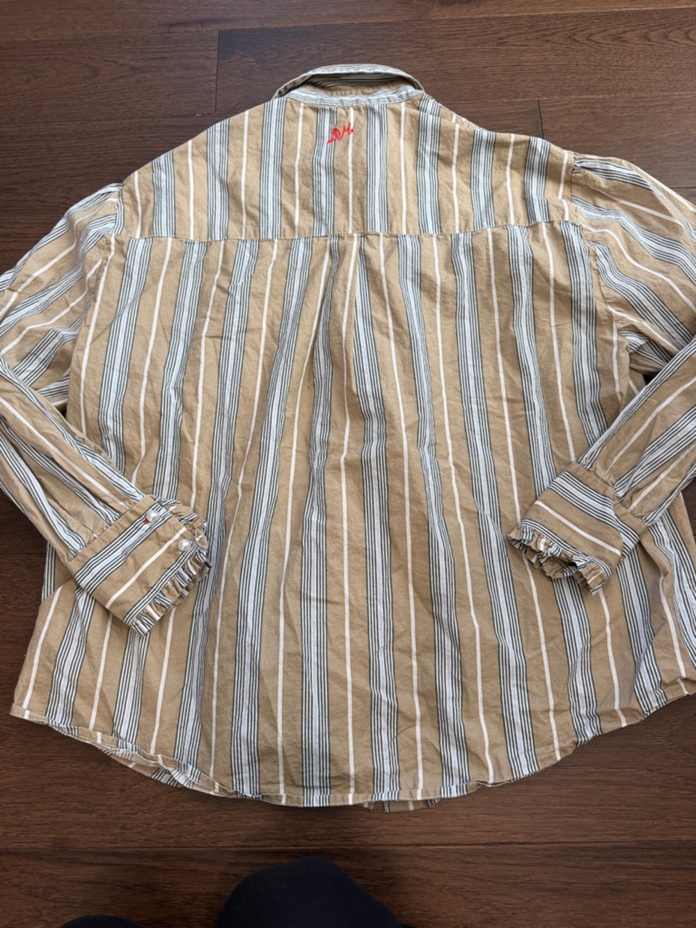 Damson Madder Kylie Ruffle Shirt Size 12 - C11-211 - Picture 13 of 14